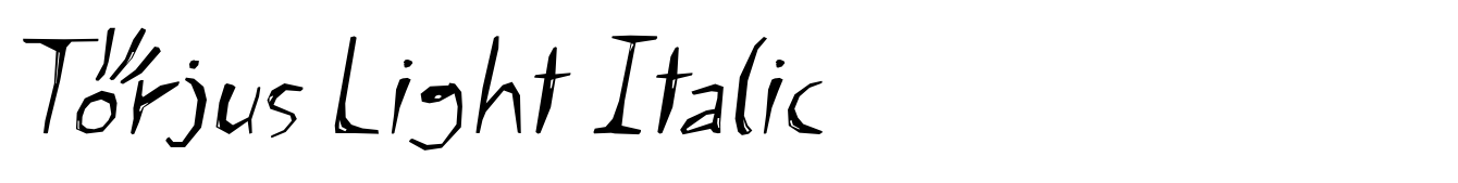 Torjus Light Italic